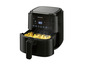 Čierny airfryer Silvercrest s hranolkami.