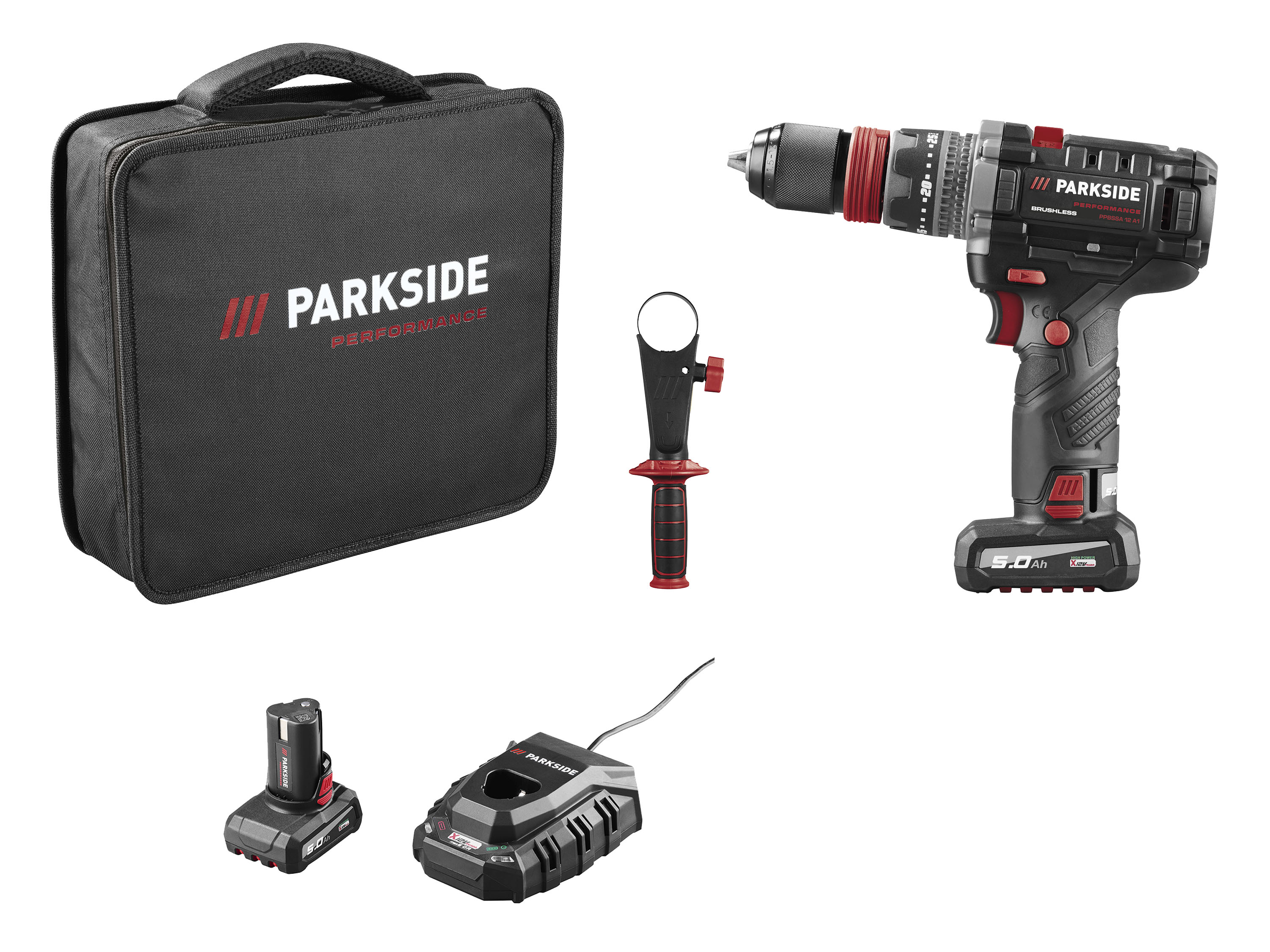PARKSIDE PERFORMANCE® Aku vŕtací skrutkovač s príslušenstvom 12 V PPBSSA 12 A1