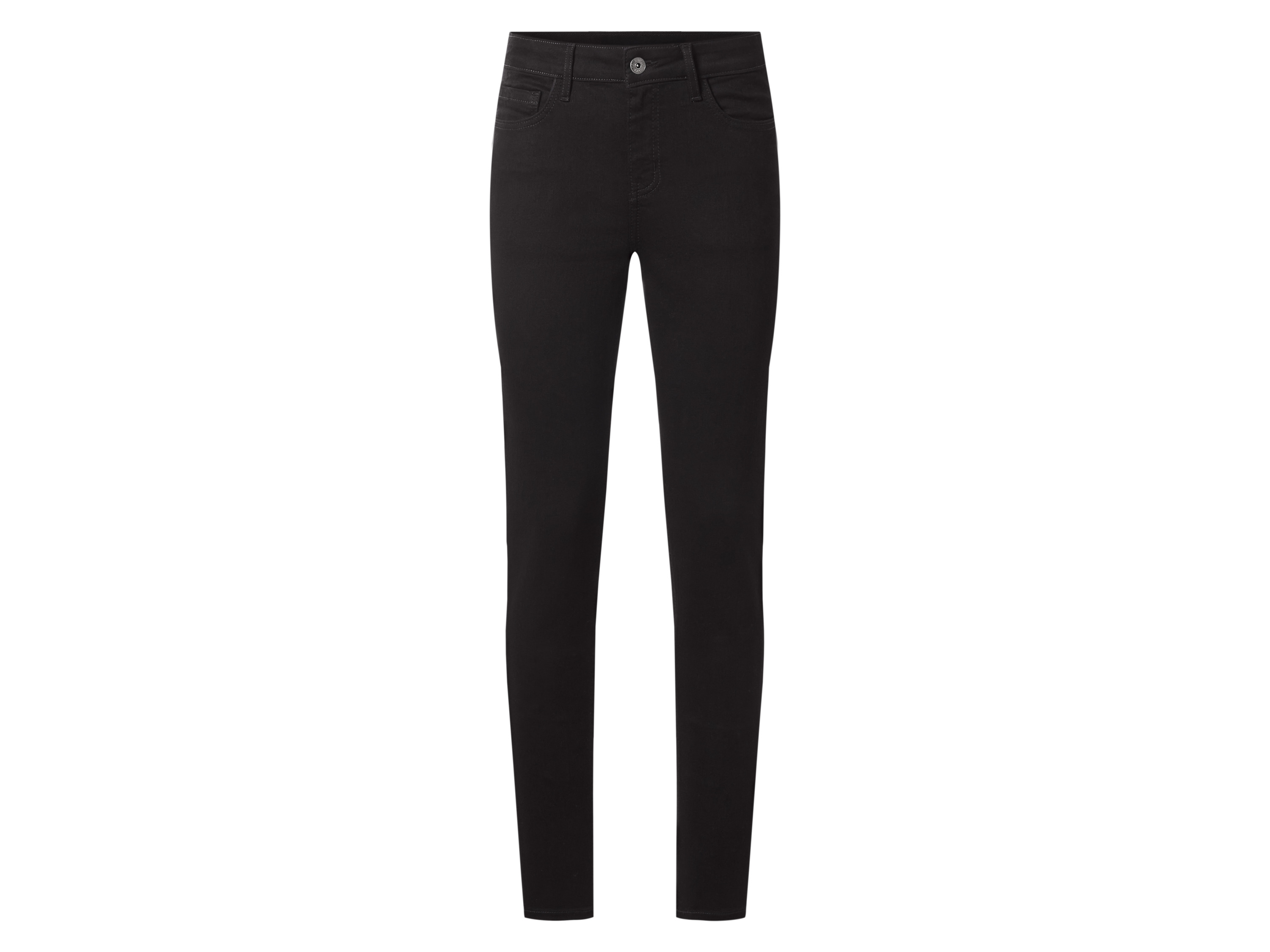 esmara® Dámske rifle Push-Up skinny fit Premium (čierna, 36)