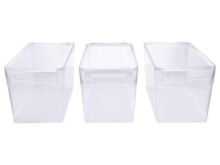 SILVERCREST® Organizéry s vekom do chladničky, L, 3 kusy