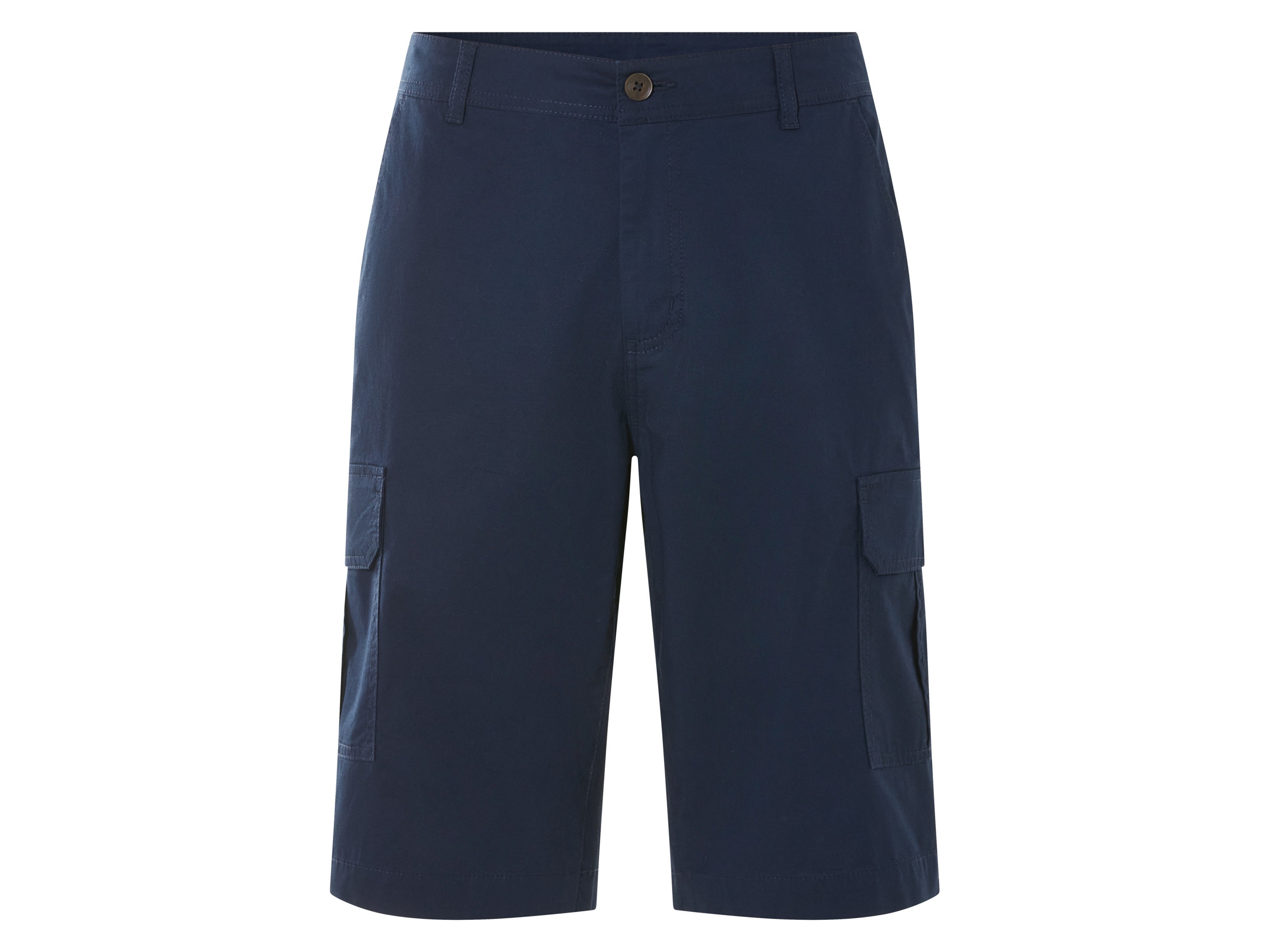 LIVERGY® Pánske cargo bermudy (navy modrá, 56)