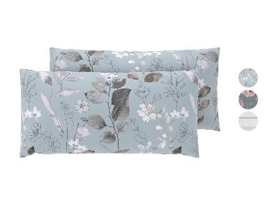 LIVARNO® Obliečka na vankúše z bavlny Renforcé, 80 x 40 cm, 2 kusy
