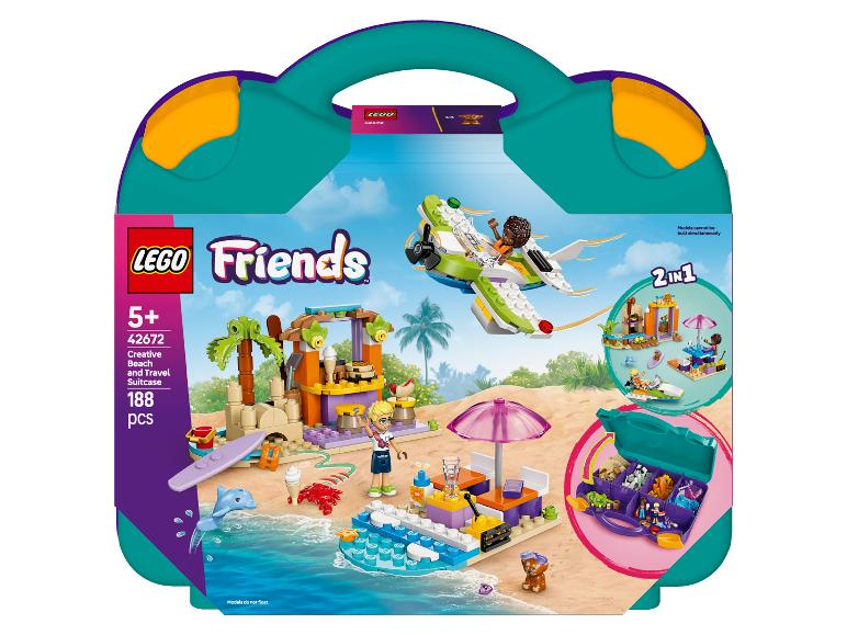 Súprava LEGO Friends Creative Beach and Travel Suitcase so 188 dielikmi, 2 v 1.
