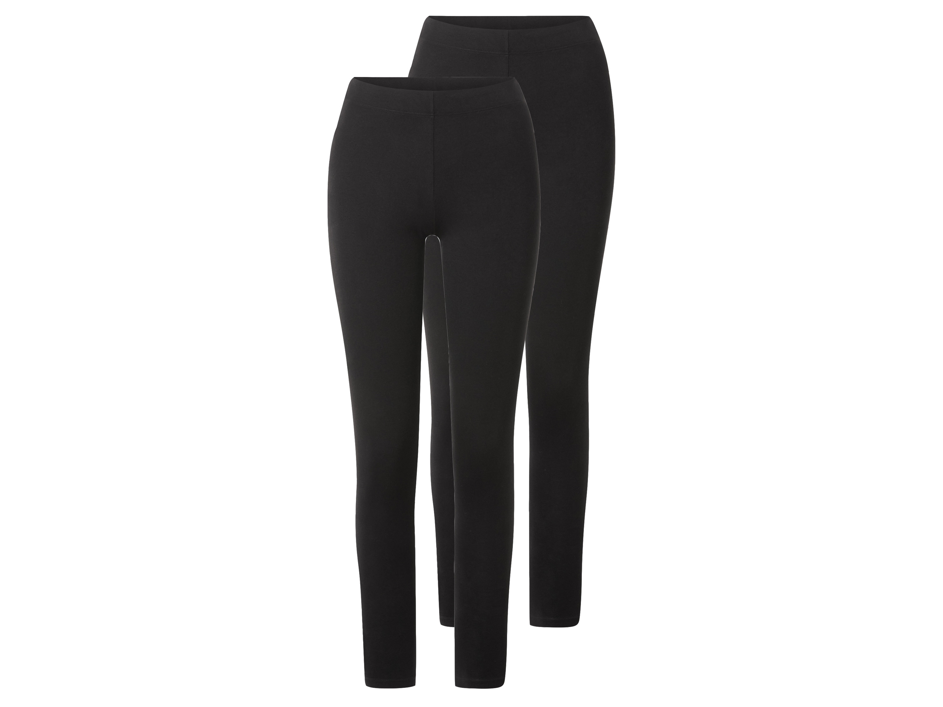 esmara® Dámske legíny, 2 kusy (čierna, XS (32/34))