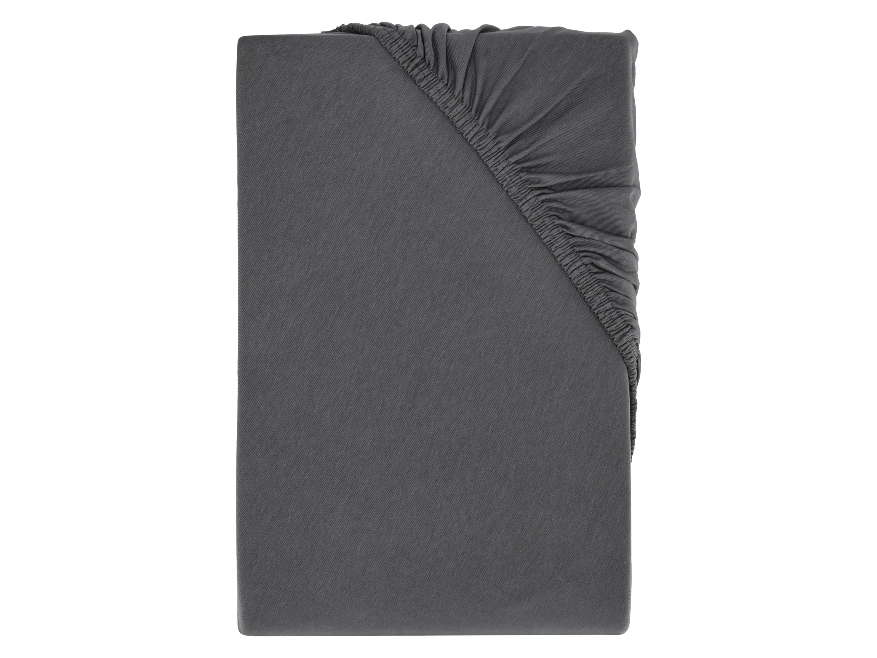 LIVARNO home Bi-elastická napínacia plachta na boxspringovú posteľ, 90 – 100 x 200 cm (sivá)
