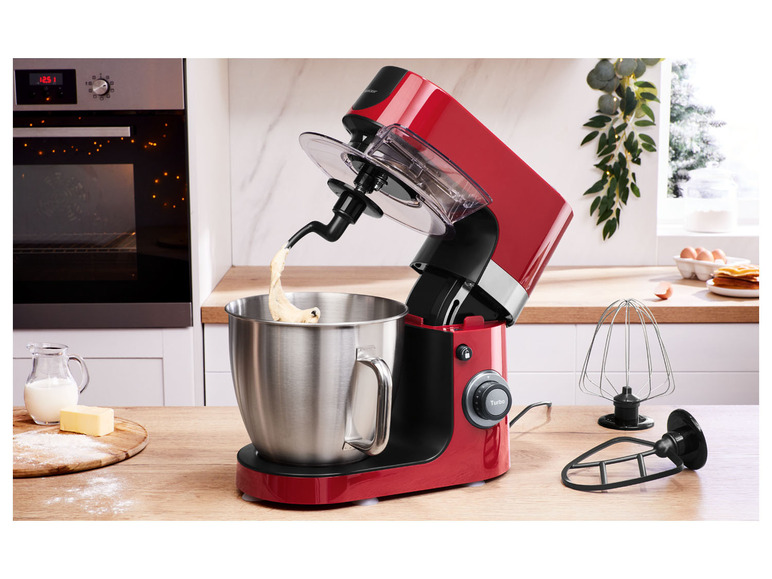 Prejsť na zobrazenie na celú obrazovku: SILVERCREST® Profesionálny kuchynský robot SKMP 1300 D3, červená – obrázok 2