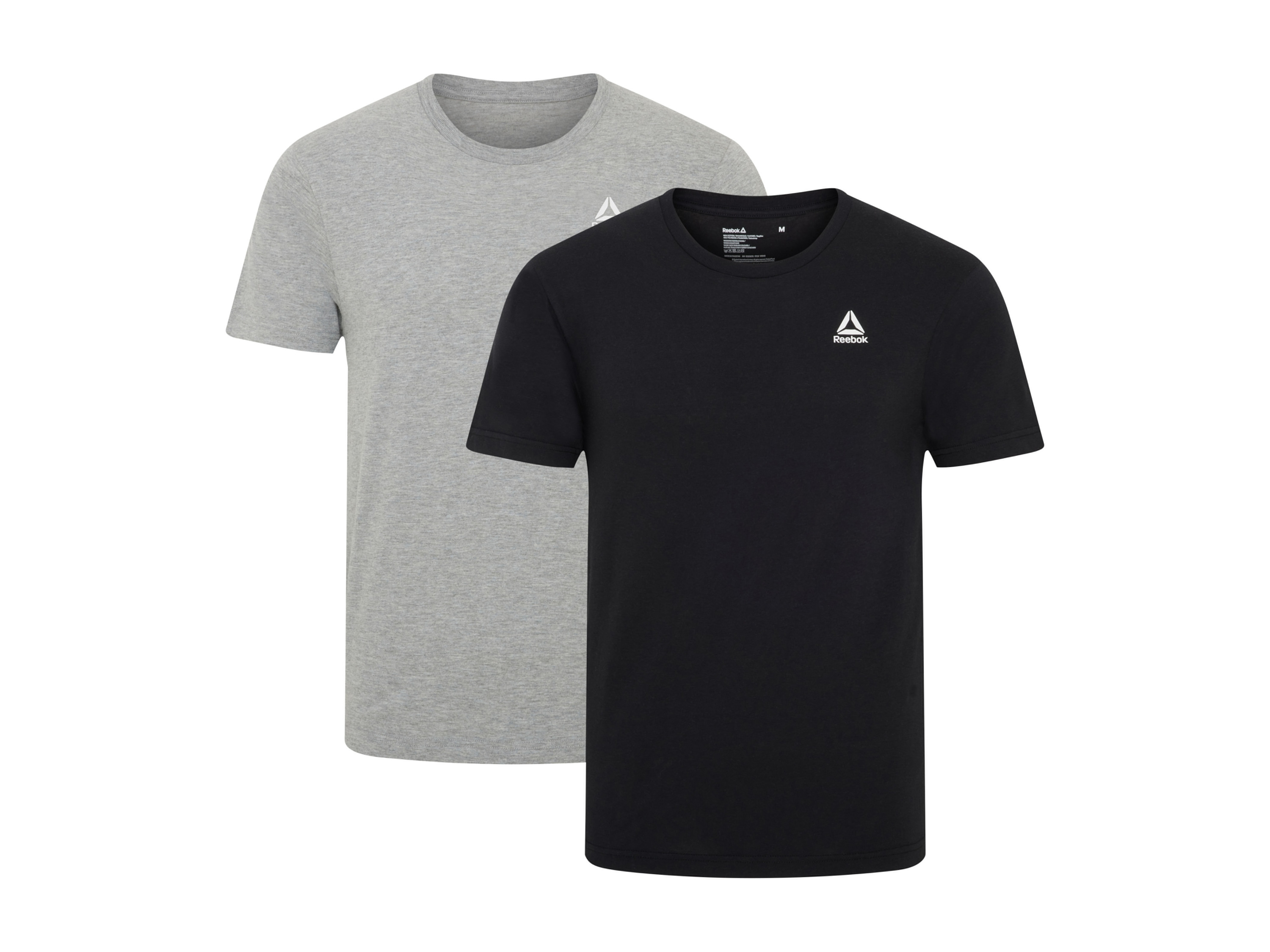 Reebok Pánske tričko, 2 kusy (sivá, M)