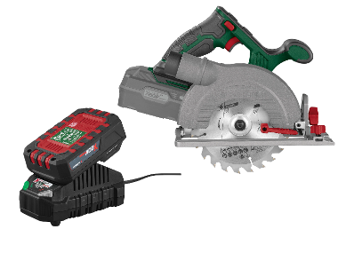 PARKSIDE® Aku ručná kotúčová píla 20 V PHKSA 20-Li C4 + Akumulátor 20 V/2 Ah + Nabíjačka 20 V/2,4 A