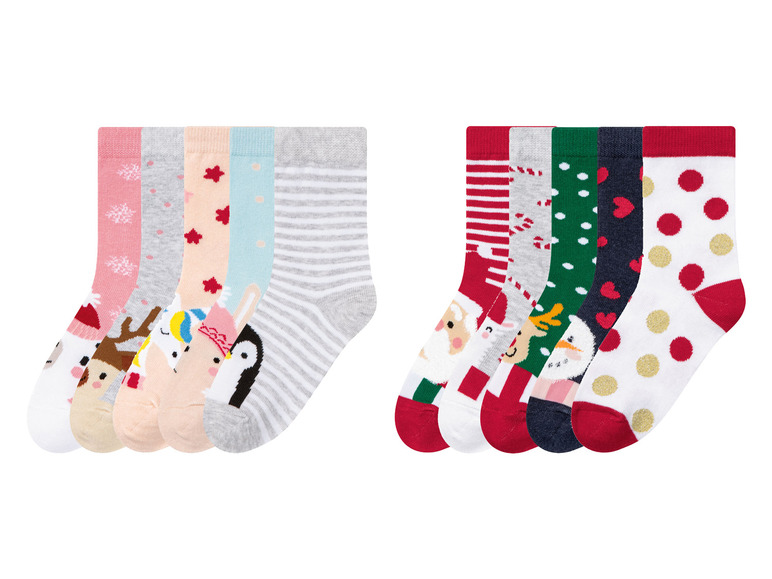 Prejsť na zobrazenie na celú obrazovku: pepperts!® Dievčenské vianočné ponožky, 5 párov – obrázok 1