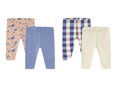 lupilu® Dievčenské legíny pre bábätká, 2 kusy