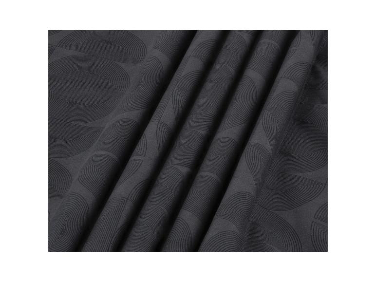 Livarno® Posteľná bielizeň zo saténového mikrovlákna, 200 x 220 cm (kruhy/antracitová)