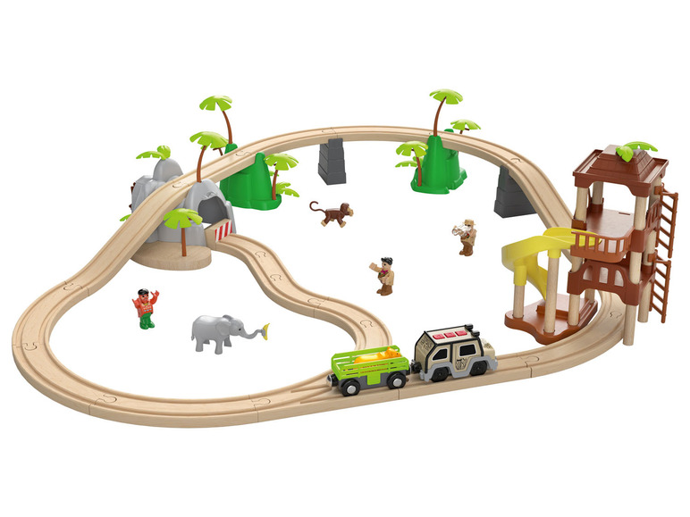 Prejsť na zobrazenie na celú obrazovku: Playtive Železničná súprava Džungľa/Osobný vozeň – obrázok 1