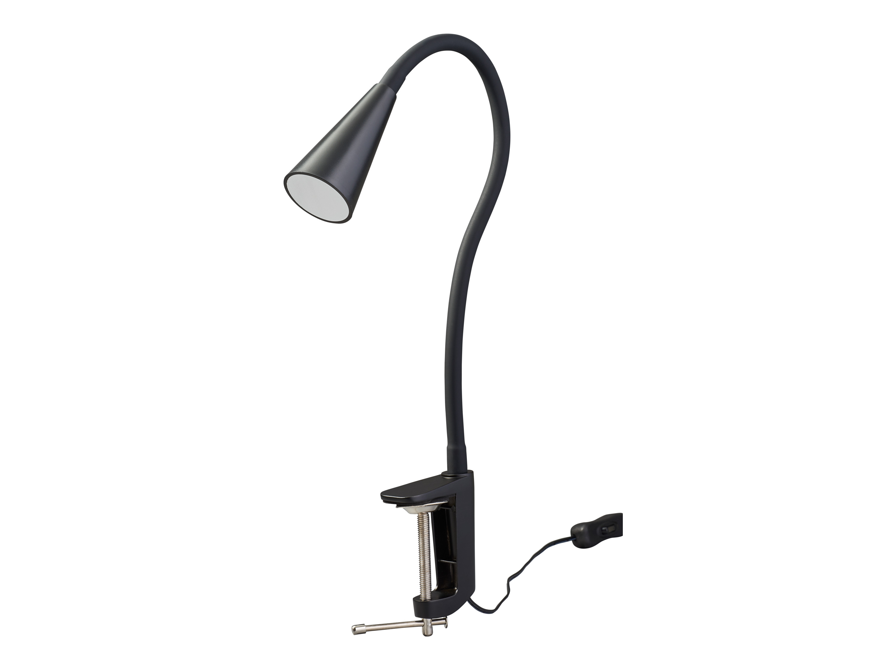 LIVARNO® Upínacia LED lampa (LED lampa s klipom, čierna)