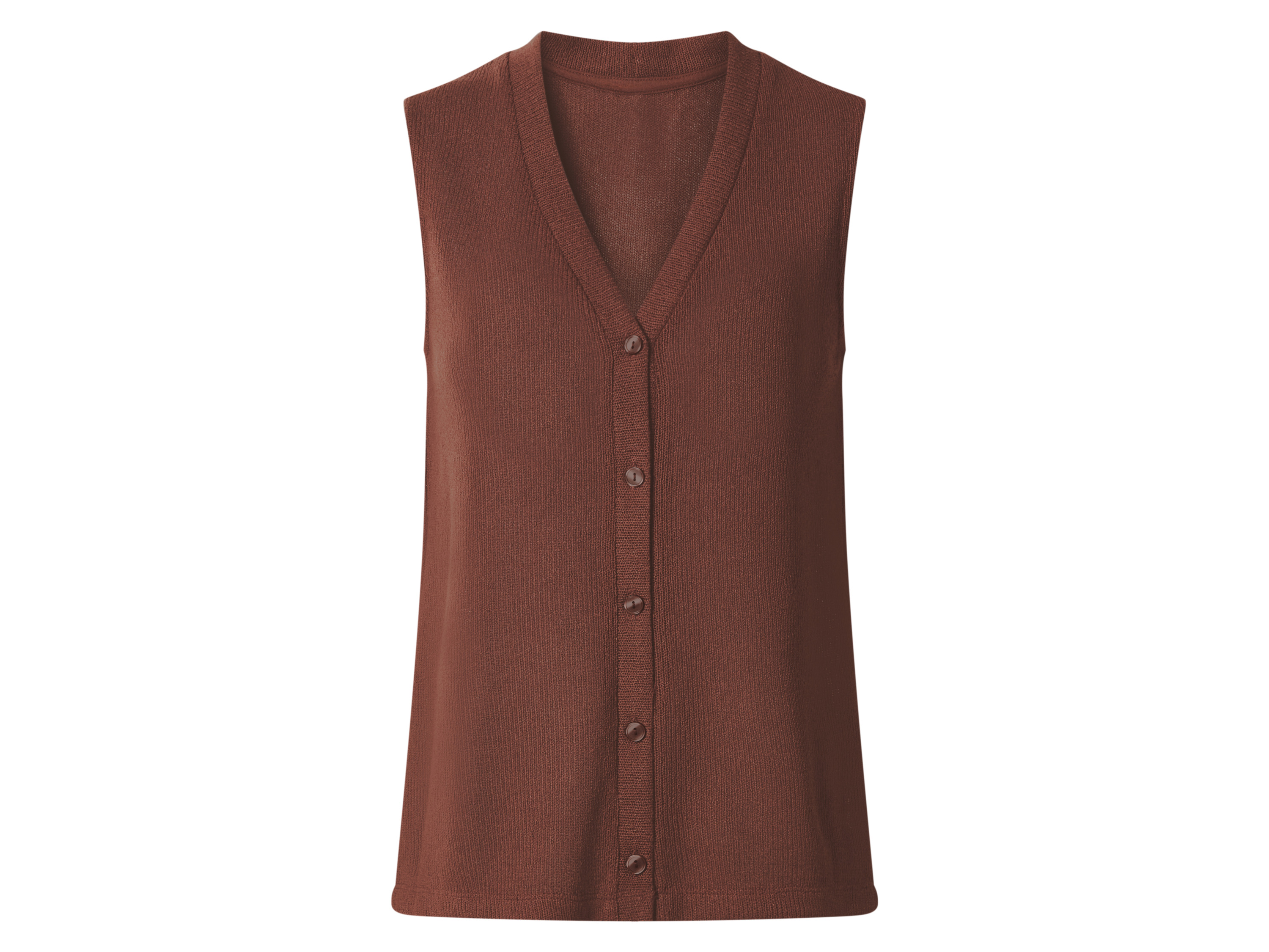 esmara® Dámsky top z jemného úpletu (hnedá, XS (32/34))