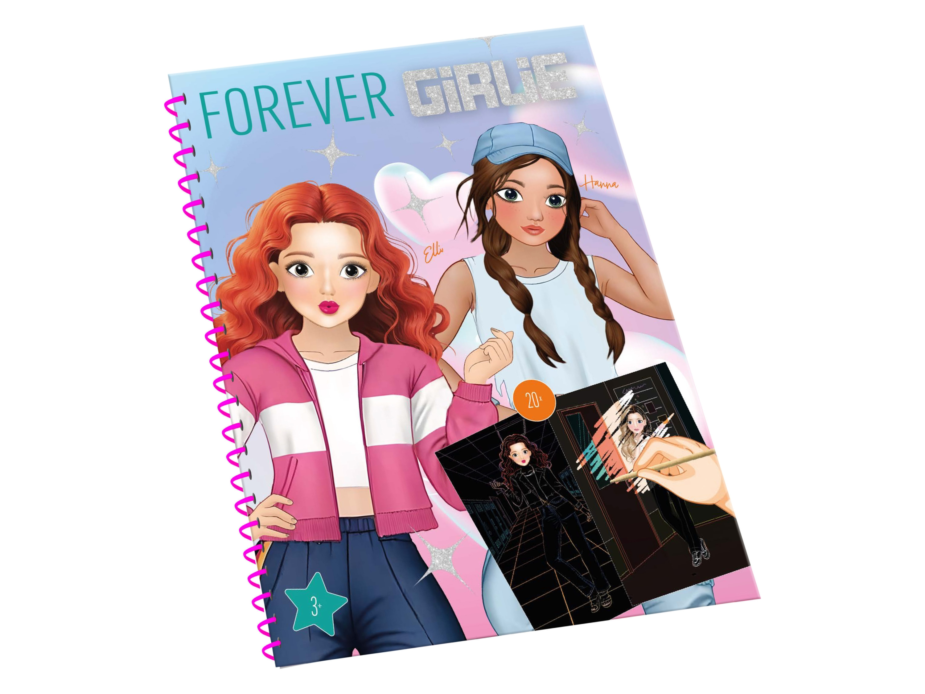 Kreatívna kniha Forever Girly (vyškrabovacia kniha)