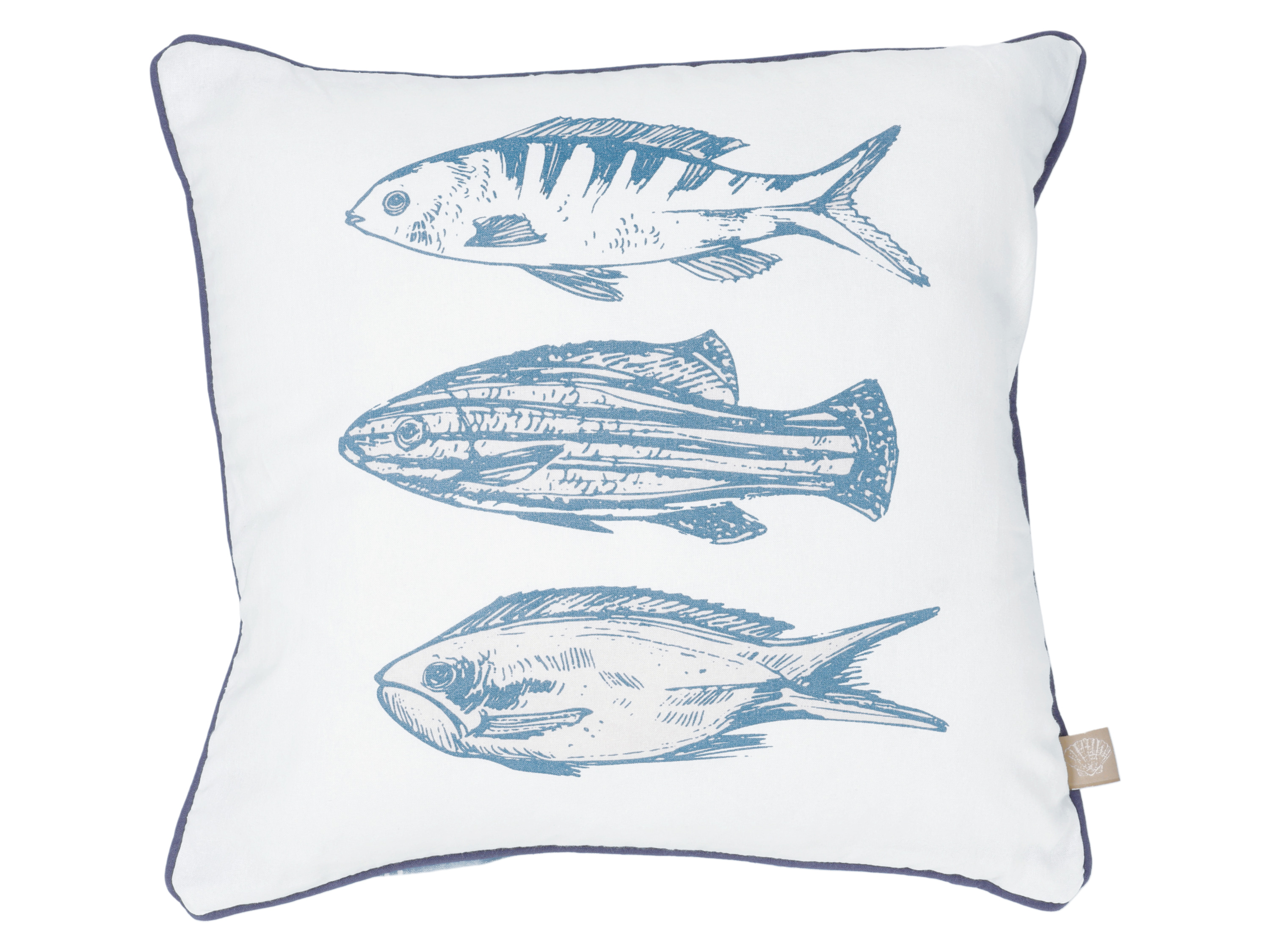 LIVARNO® Dekoratívny vankúš, 40 x 40 cm (ryby)