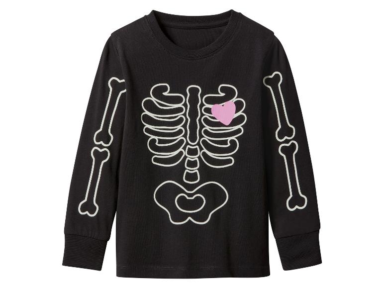 lupilu® Dievčenské pyžamo s halloweenskym motívom (čierna, 110/116)