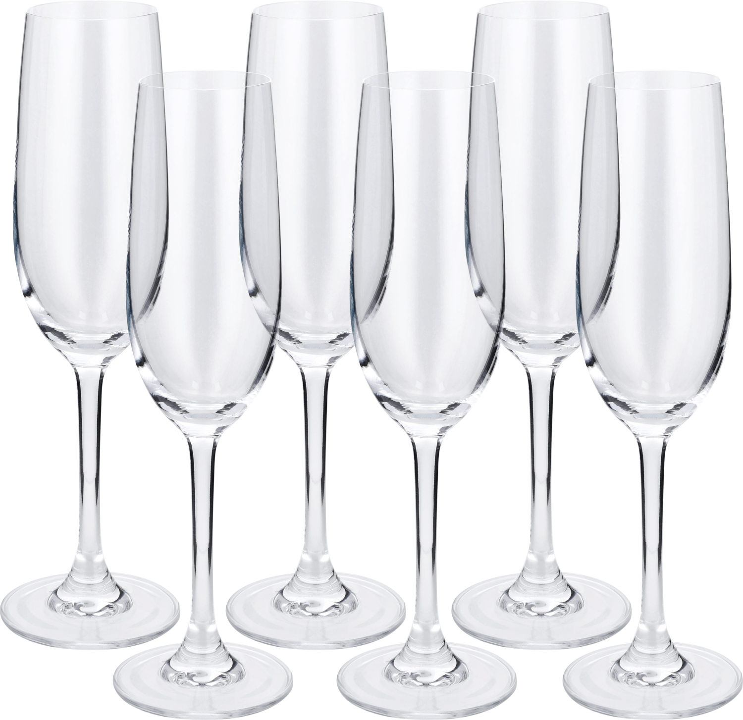 SILVERCREST® Poháre na sekt, 6 kusov
