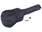 Čierny obal na gitaru so Snark ladičkou a dvoma trsátkami.