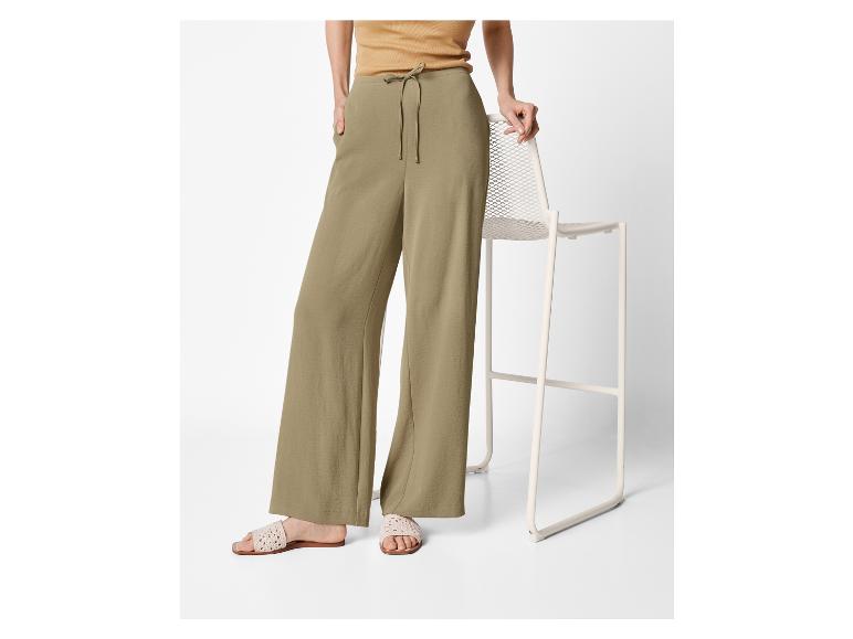 esmara® Dámske wide-leg nohavice (kaki, S (36/38))