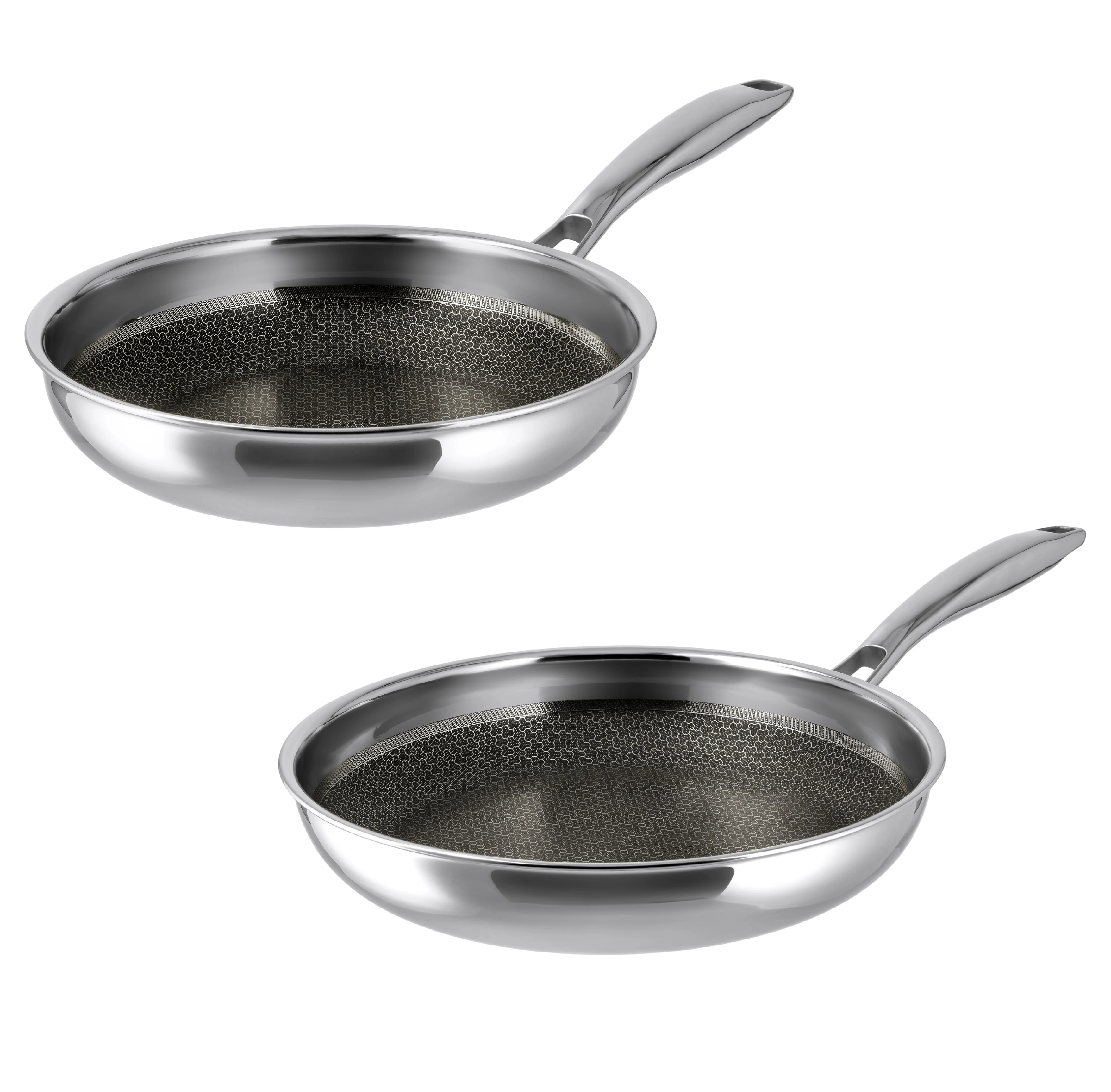 SILVERCREST® Panvice z nehrdzavejúcej ocele Premium, 24 cm + 28 cm