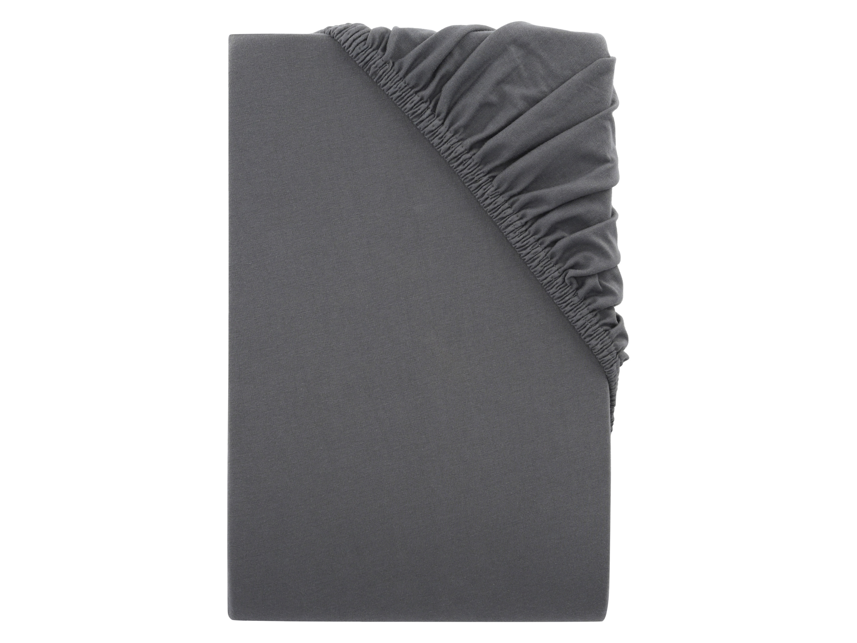 LIVARNO home Napínacia džersejová plachta, 180 – 200 x 200 cm (tmavosivá)