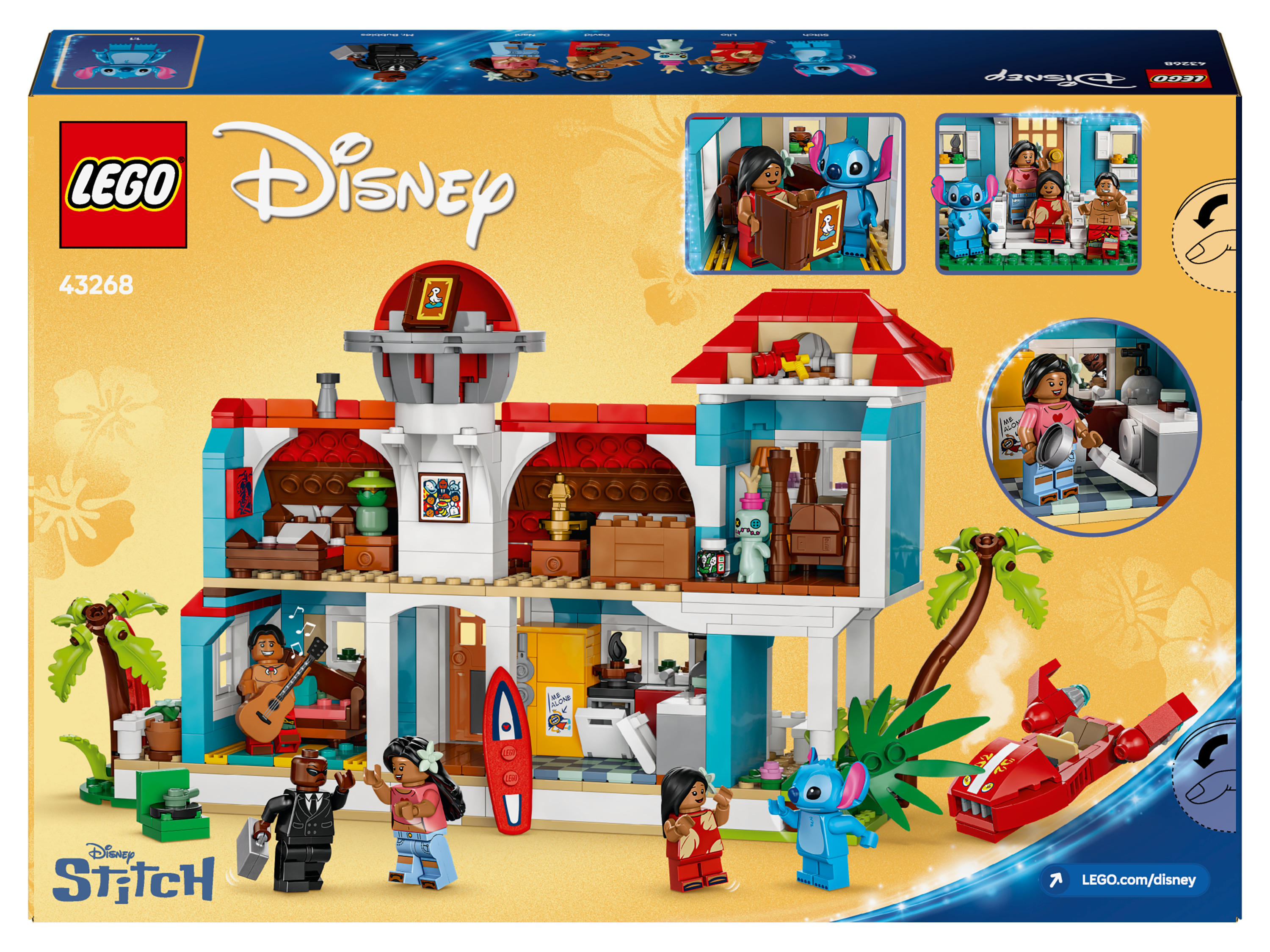 LEGO® Disney Classic 43268 Lilo a Stitch a domček na pláži