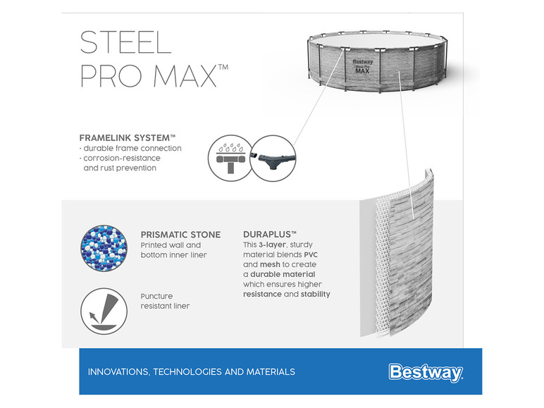 Prejsť na zobrazenie na celú obrazovku: Bestway Bazén s príslušenstvom Steel ProMAX™, Ø 4,88 x 1,22 m – obrázok 9