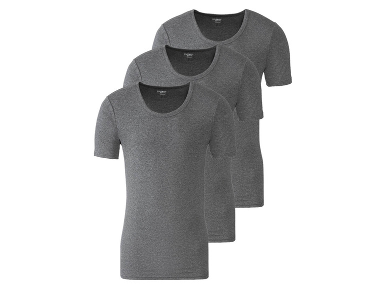 Prejsť na zobrazenie na celú obrazovku: LIVERGY® Pánske bavlnené spodné tričko, 3 kusy – obrázok 1