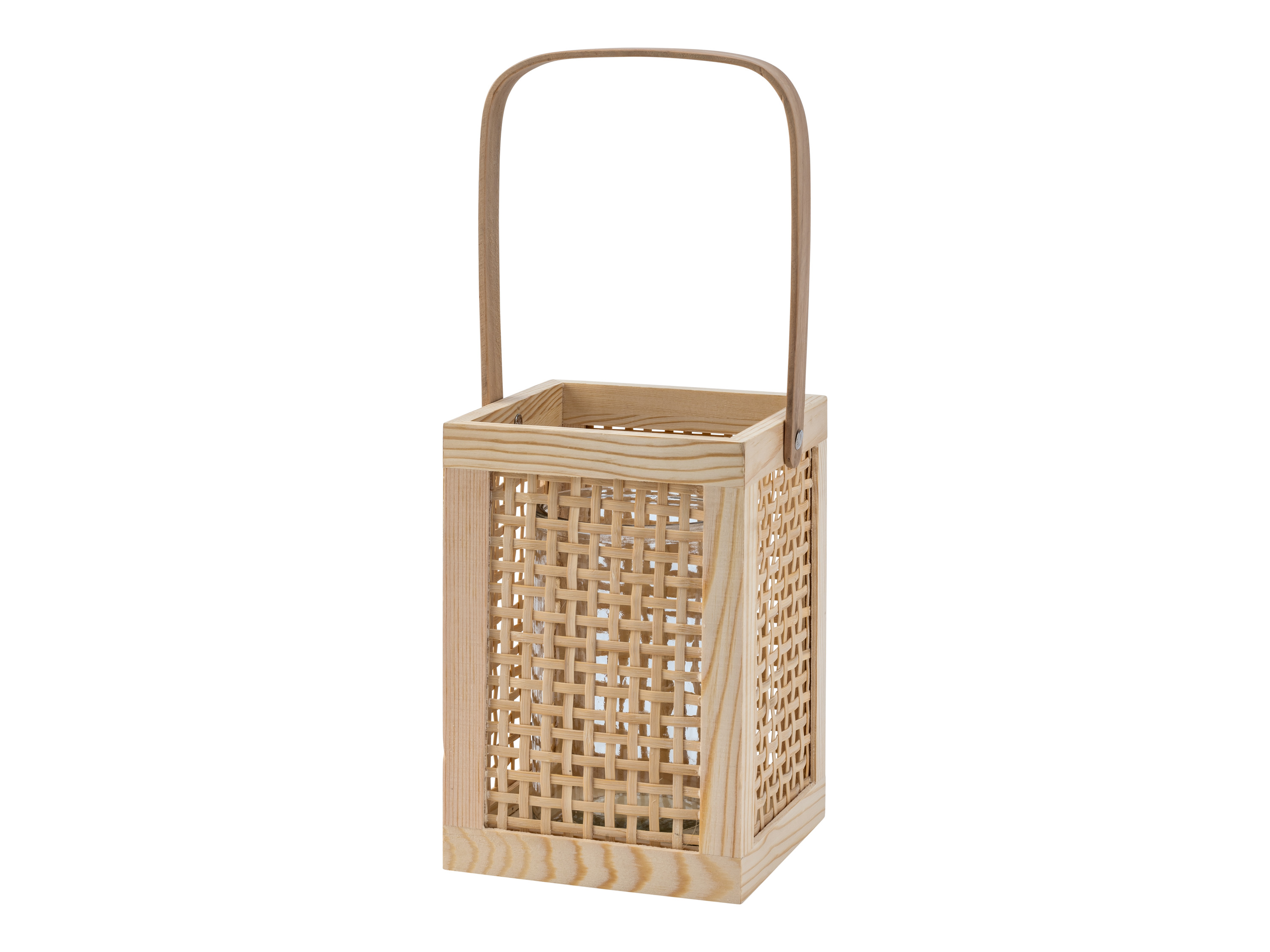 E-shop LIVARNO home Drevený lampáš (drevený lampáš/hranatý)