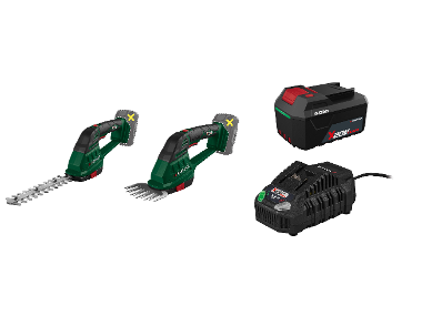 PARKSIDE® Aku nožnice na trávnik a živý plot 20 V PAGS 20-Li A1 + Akumulátor 20 V/4 Ah PAP 204 A1 + Rýchlonabíjačka 20 V/4,5 A