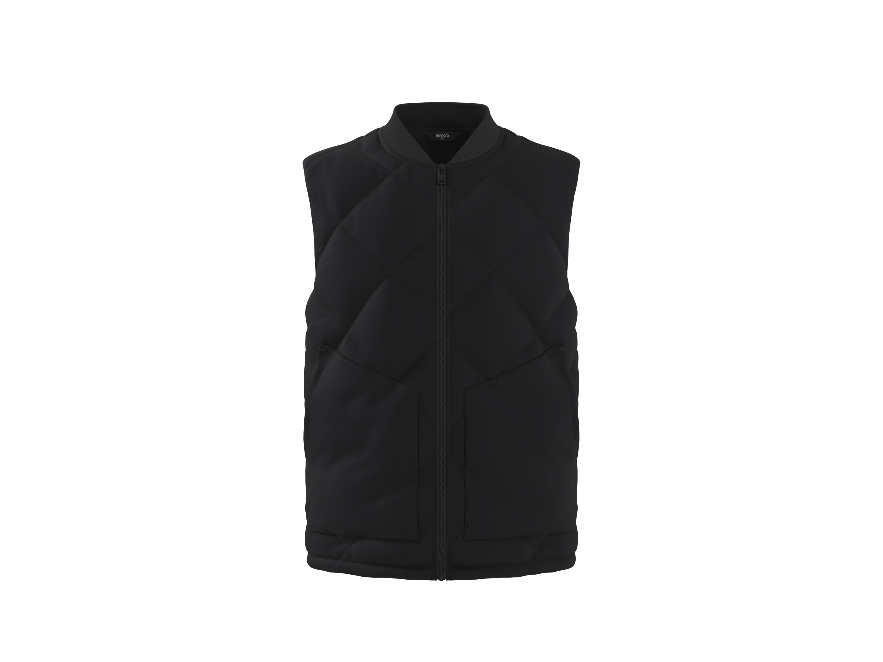 ESMARA MEN Pánska ľahká vesta (čierna, XXL (60/62))