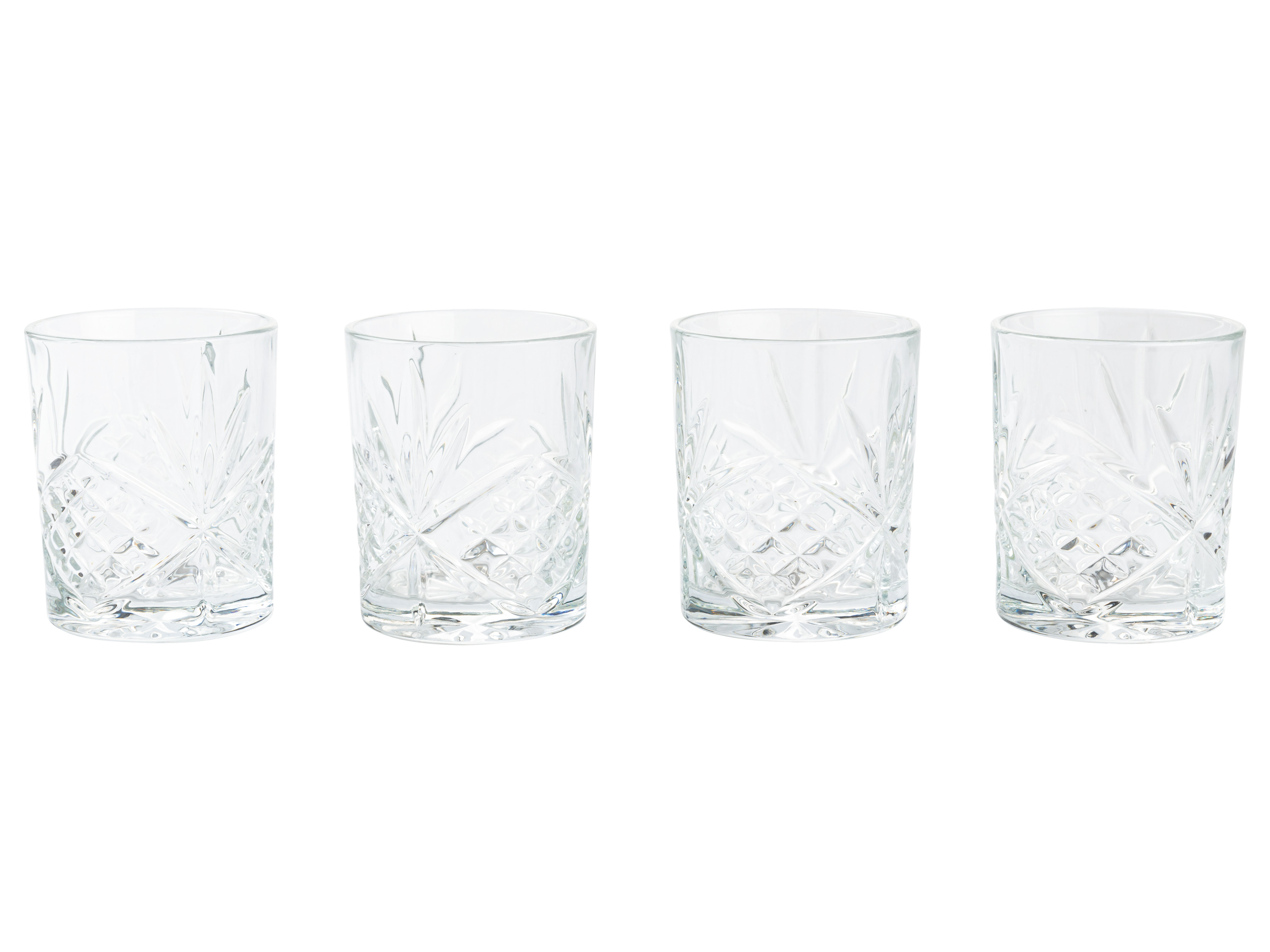 LIVARNO home Poháre na whisky/drinky, 4 kusy (poháre na gin/whiskey)
