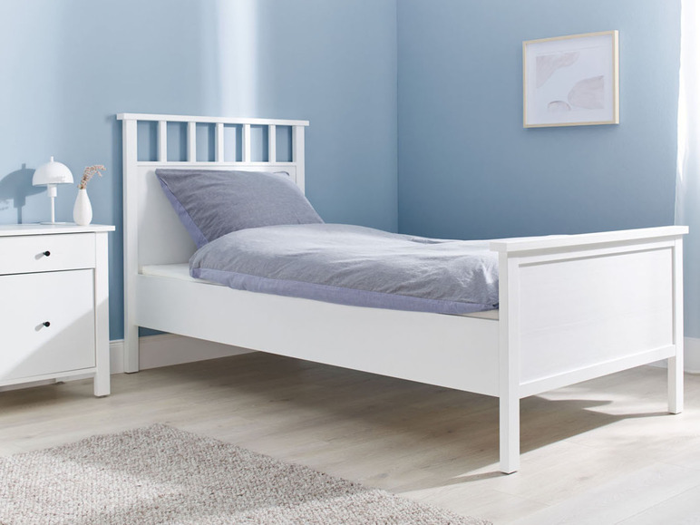 Prejsť na zobrazenie na celú obrazovku: LIVARNO home Rám postele Stockholm, 90 cm, biela farba – obrázok 2