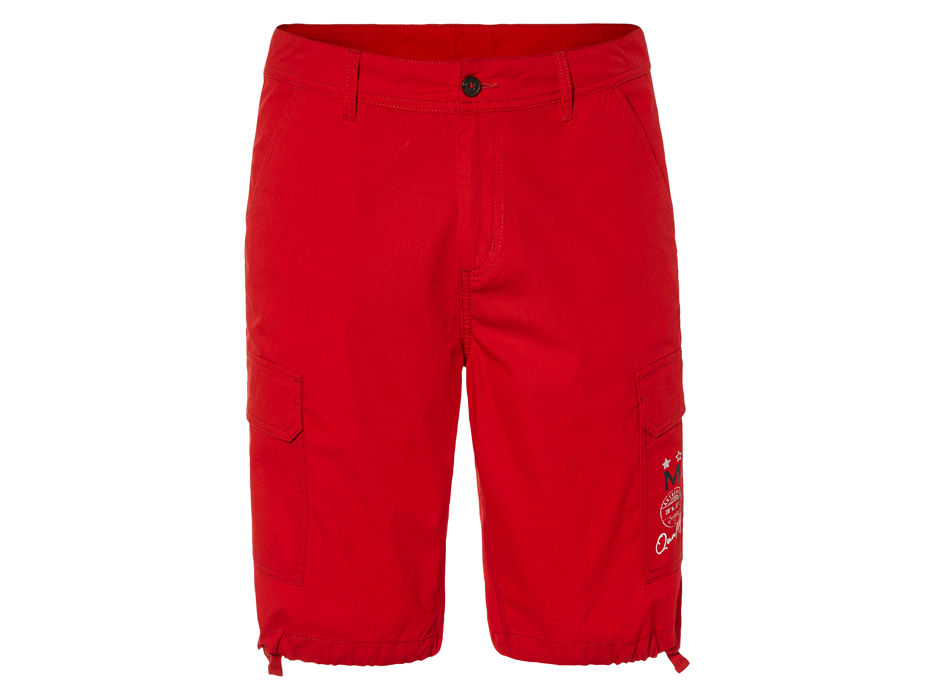 LIVERGY® Pánske cargo bermudy (58, červená)