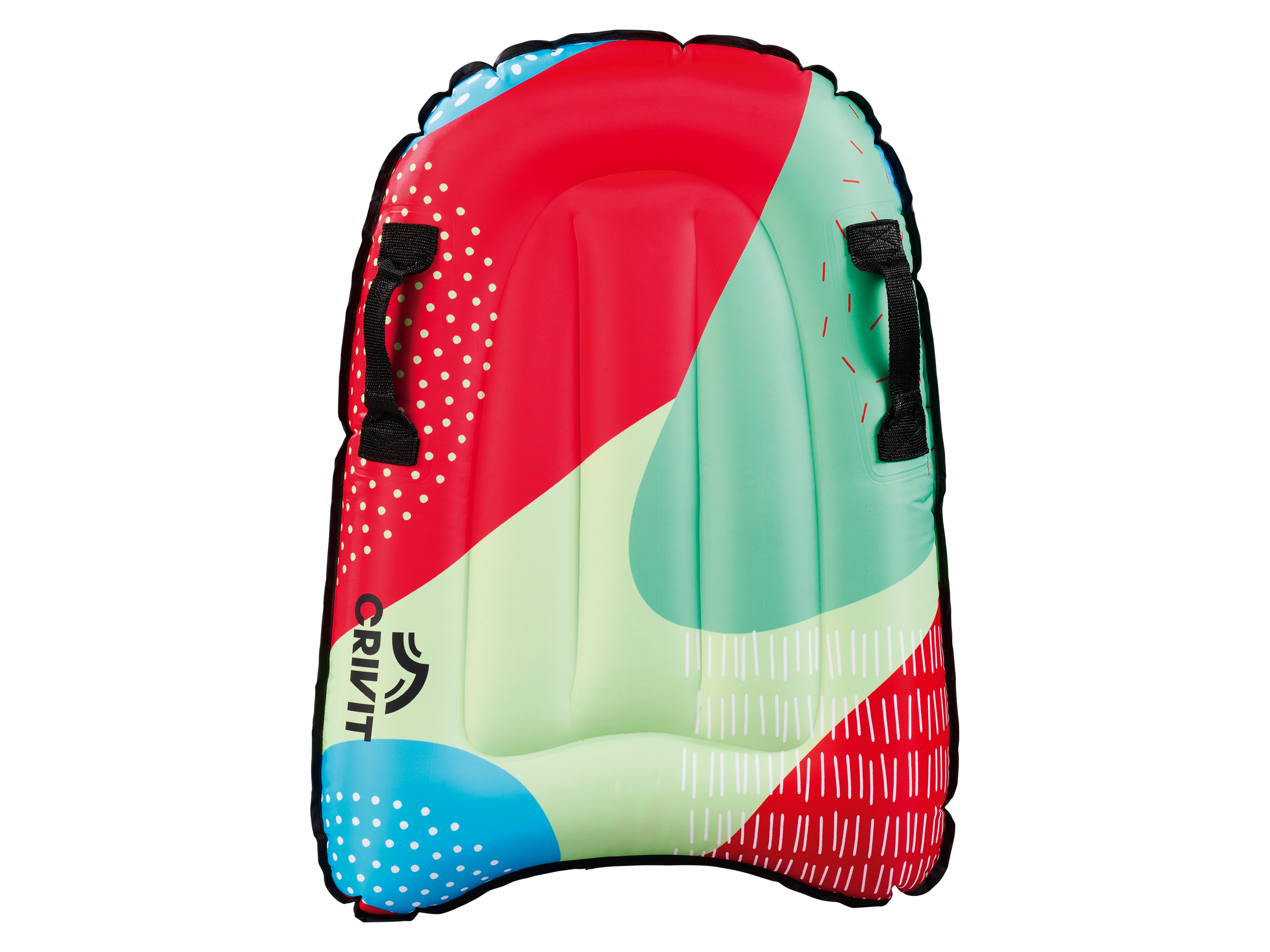 CRIVIT Nafukovací bodyboard (ružová/žltá/zelená)