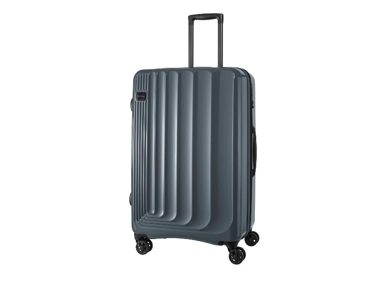 Sivá batožina Topmove s kolieskami.