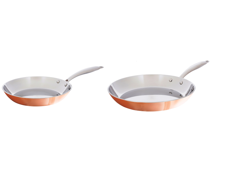 SILVERCREST® Panvica s medenou vrstvou Premium, 24 cm + 28 cm