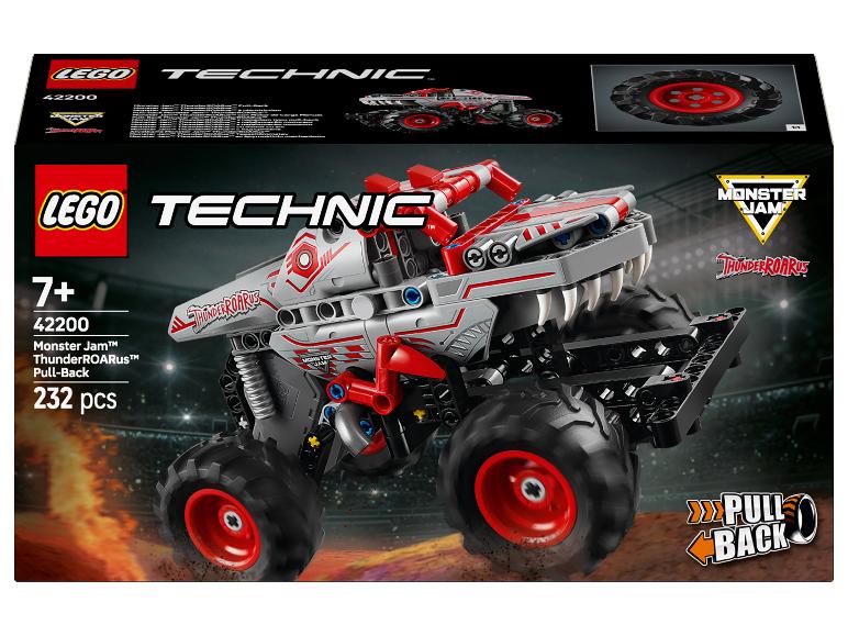 Súprava hračiek LEGO Technic Monster Jam ThunderROARus Pull-Back, 232 kusov.