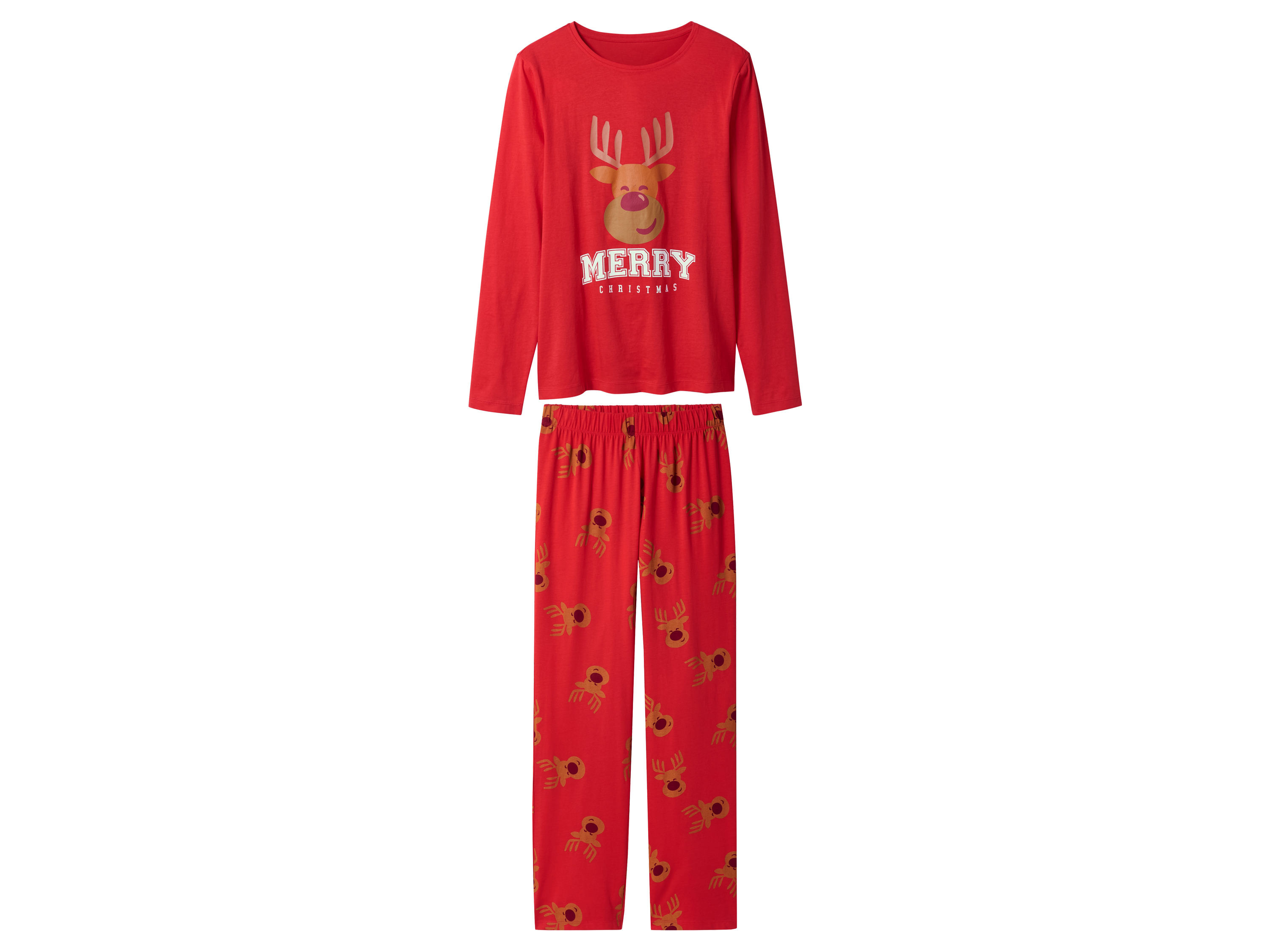 esmara® Dámske vianočné pyžamo (červená, XL (48/50))