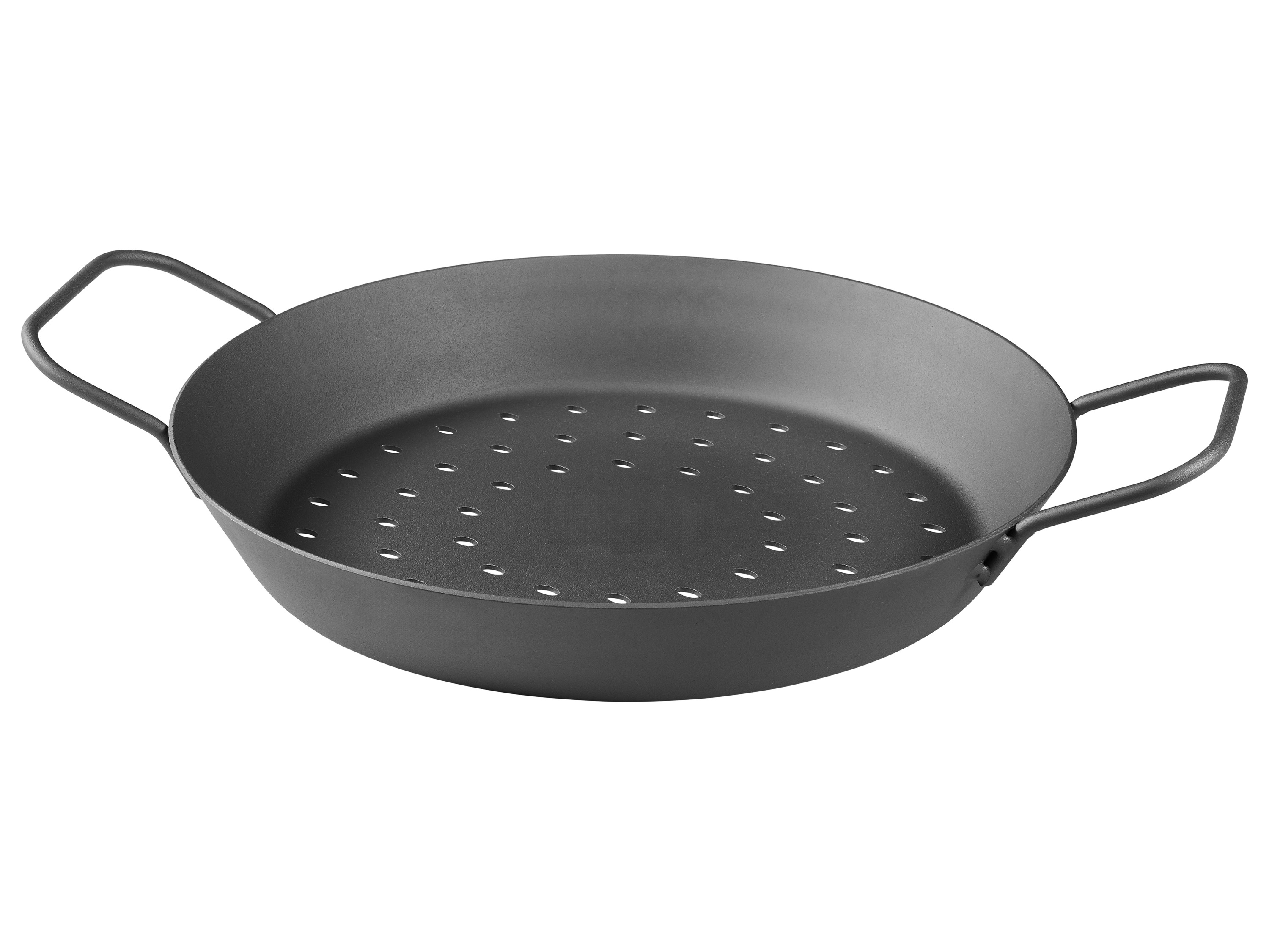 GRILLMEISTER Železná grilovacia panvica (perforovaná, Ø 28 cm)