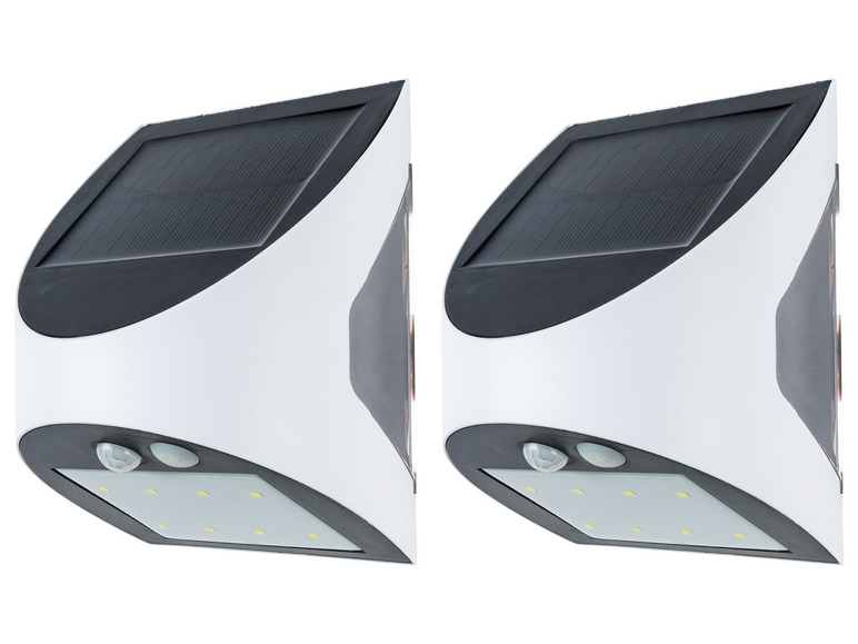 Prejsť na zobrazenie na celú obrazovku: LIVARNO home Solárne nástenné LED svietidlo, 2 kusy – obrázok 1