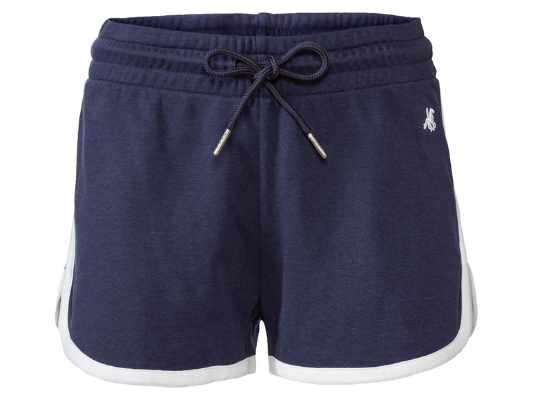 Tmavomodré šortky s bielym lemom a logom U.S. Polo Assn.