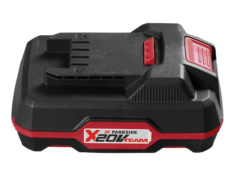 Čierna a červená batéria Parkside X 20V Team