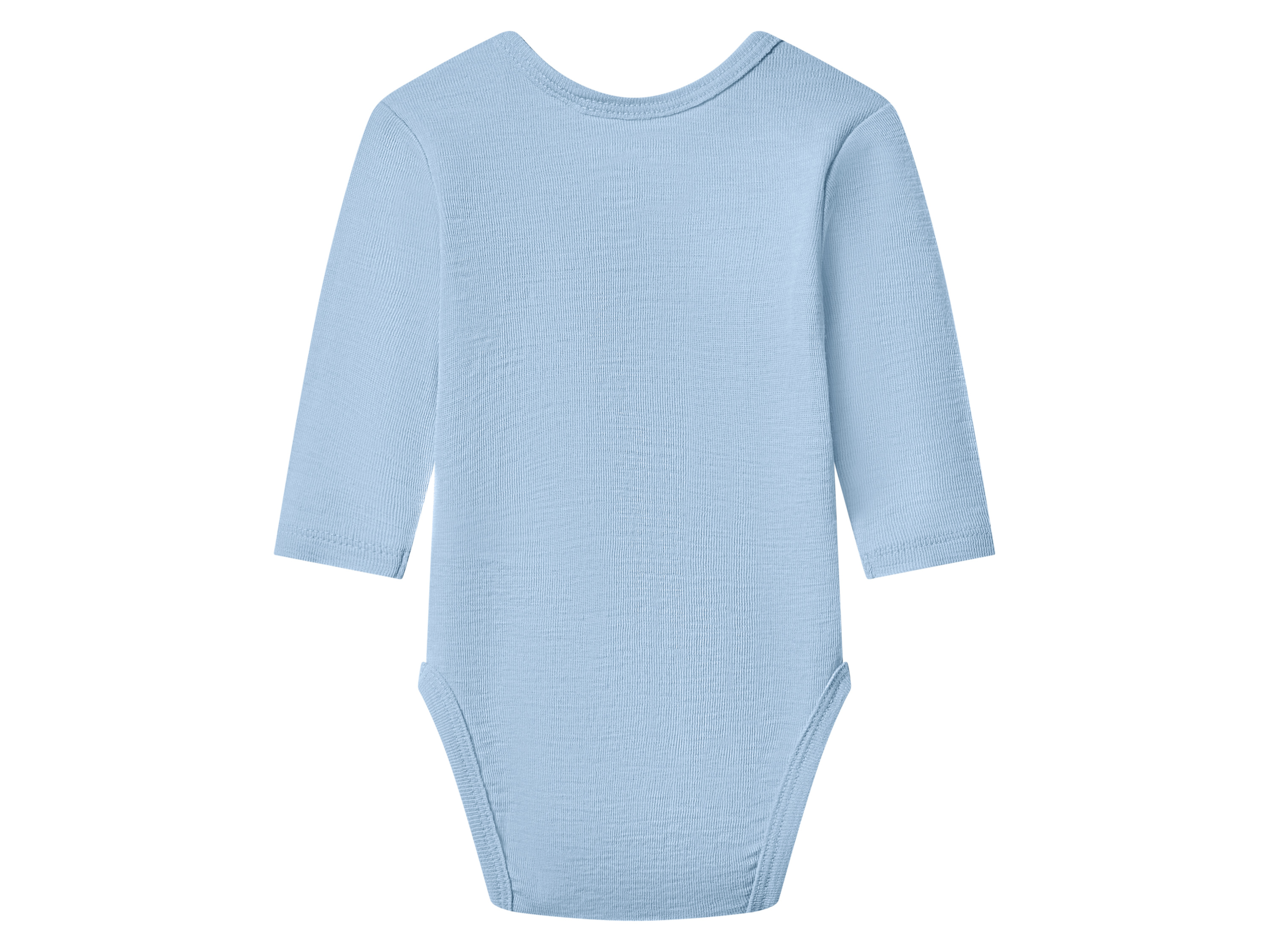 LUPILU® Body pre bábätká z vlny a hodvábu Premium (modrá, 74/80)