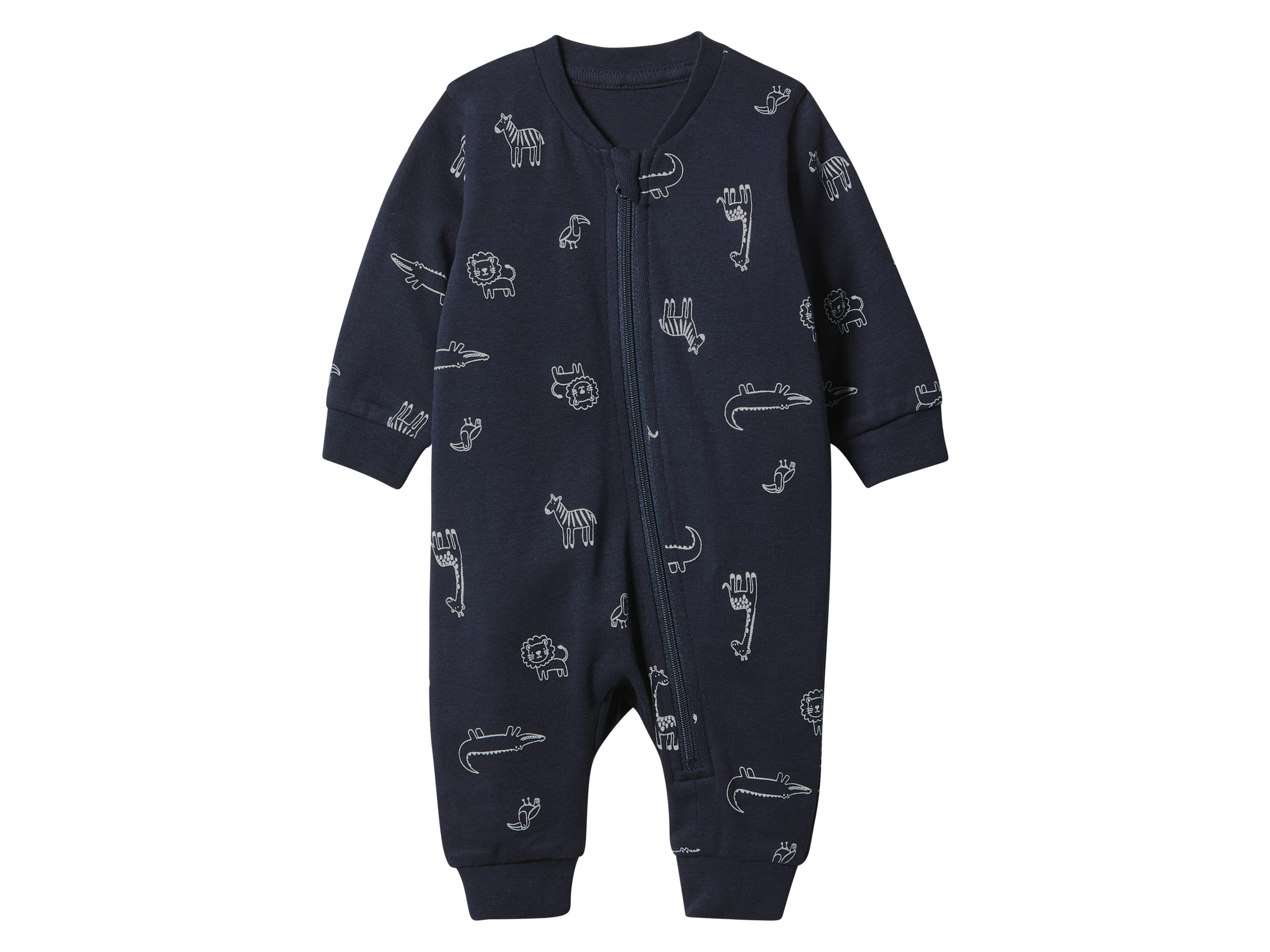 lupilu® Chlapčenský overal na spanie pre bábätká (navy modrá, 50/56)