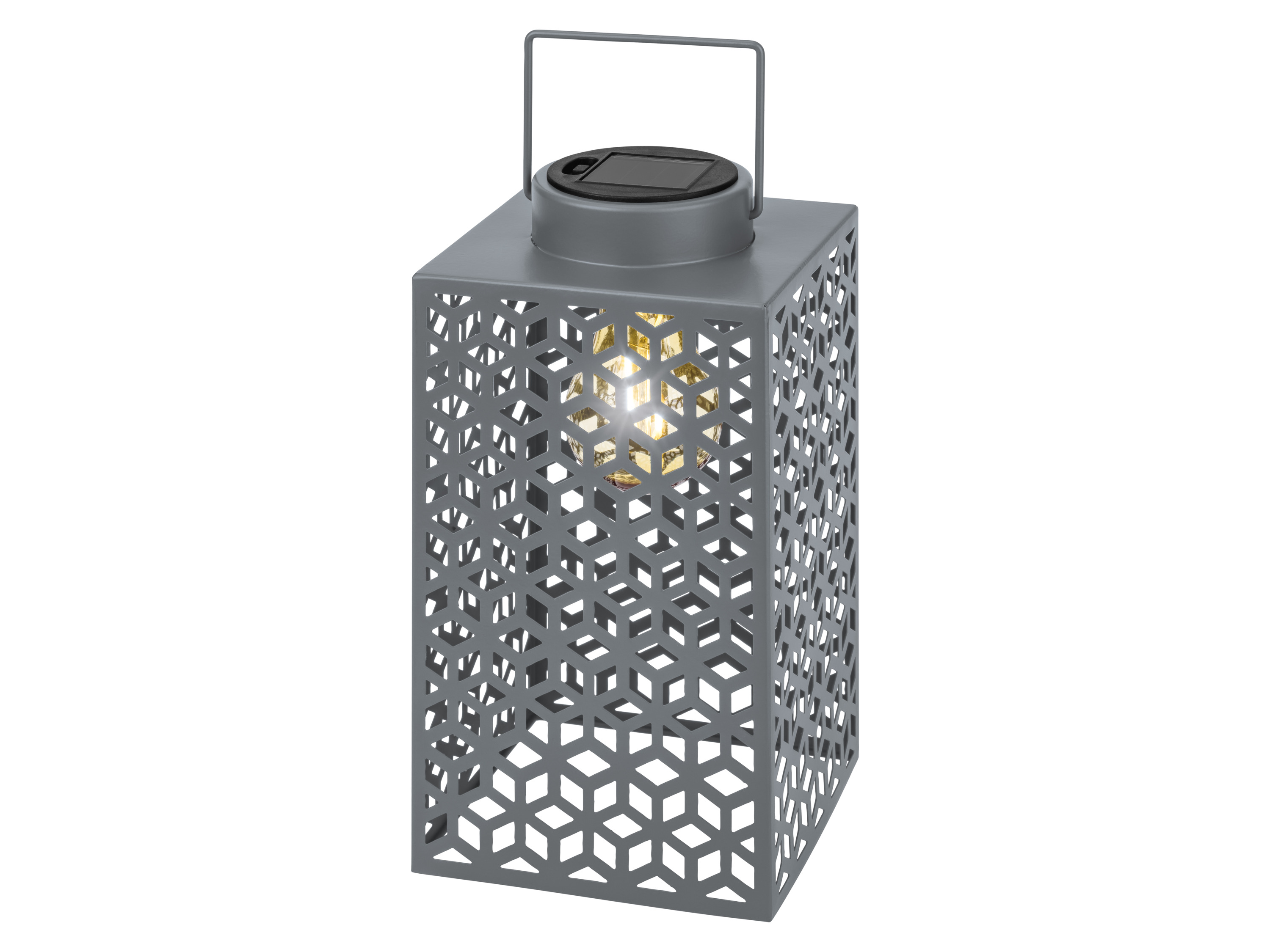 LIVARNO® Solárny LED lampáš (sivá)
