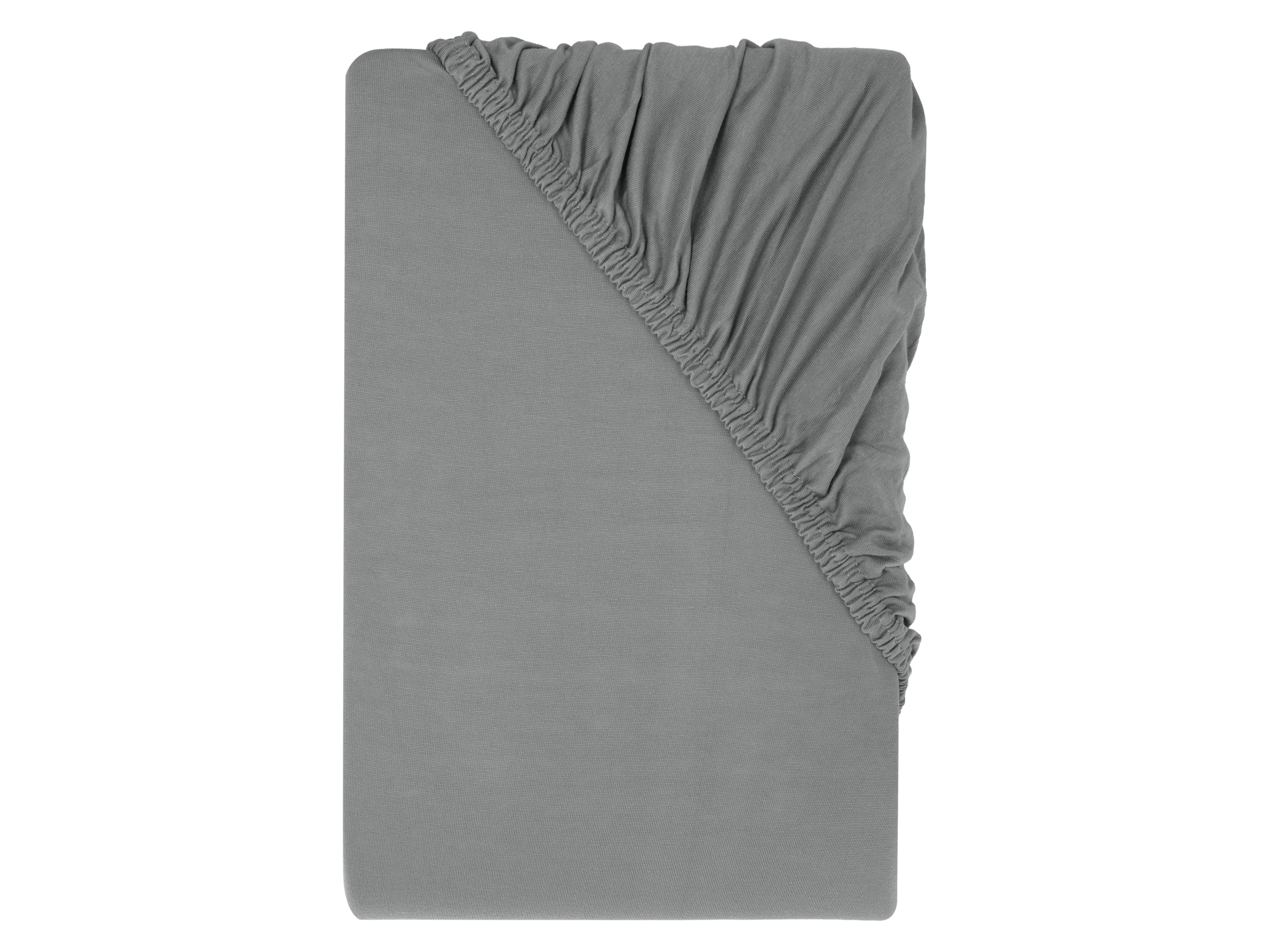 LIVARNO® Napínacia džersejová plachta, 140 – 160 x 200 cm (sivá)