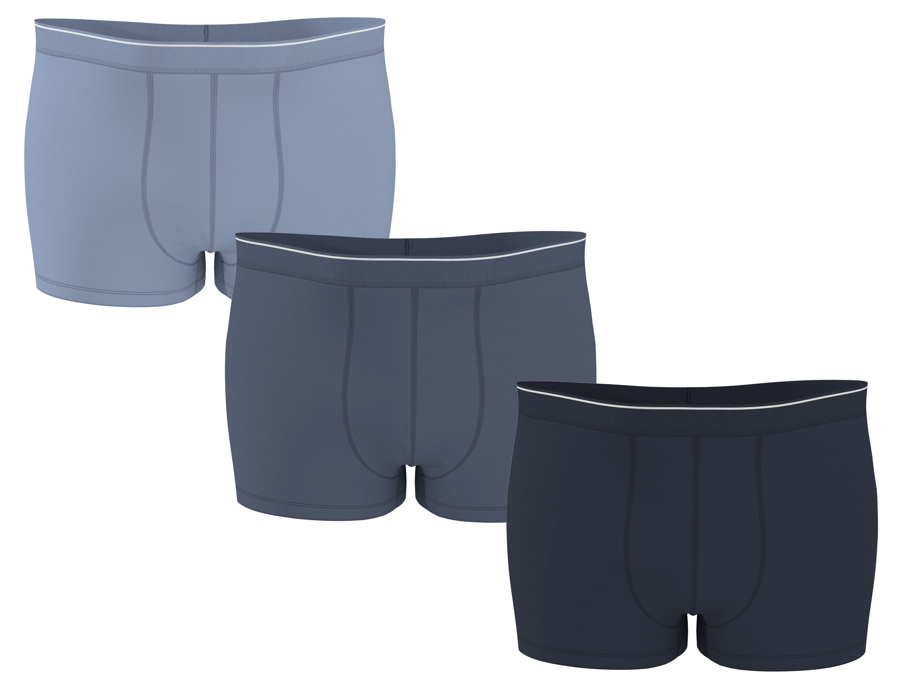 ESMARA MEN Pánske boxerky XXL, 3 kusy (čierna/navy/modrá, 8/XXL)