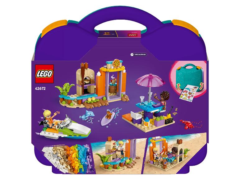 Súprava LEGO Friends 42672 s plážou, vodným skútrom, domčekom a príslušenstvom.